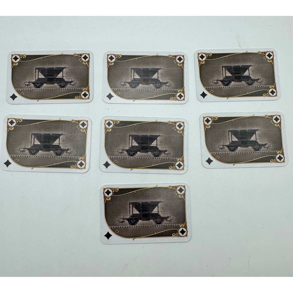 Days of Wonder Ticket to Ride Replacement Cards 7pc Black Hopper‎ Train Car